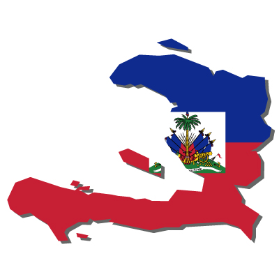 ハイチ共和国無料フリーイラスト｜無地・国旗付